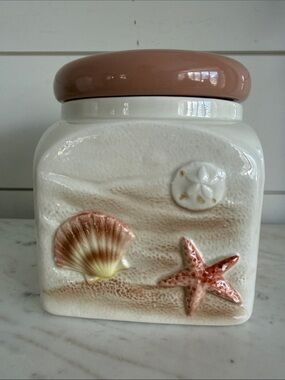 Vintage Otagiri Beachcomber Canister 4 1/2”